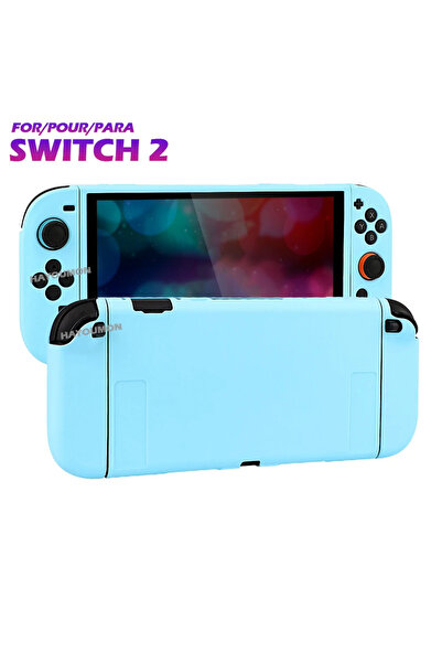 Choice جراب حماية سيليكون فاخر أزرق اللون لجهاز نينتندو سويتش 2، يغطي كامل ال...