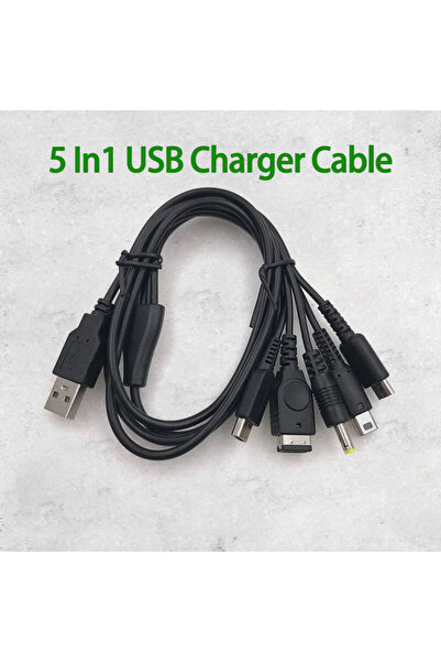 Choice 5 In 1 USB 1.2M 1PC Cable Fast Charging Cable 5 In 1 USB Game Charger ...
