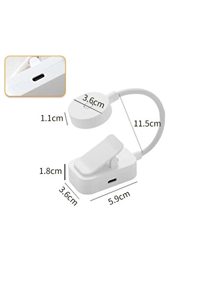 Choice White USB charging Portable LED Book Lamp Reading Small Table Lamps Ey...