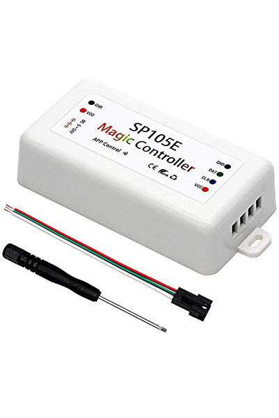 Choice وحدة تحكم بلوتوث لاسلكية WM-SP105E، تطبيق SP105E لنظامي iOS/Android لأجهزة WS2811 وWS2812B وWS2815 وWS2813 وWS28