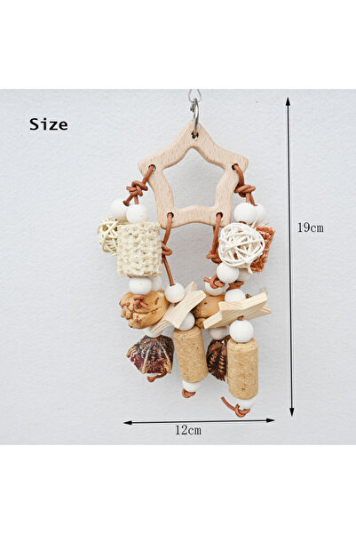 Choice 02 لعبة طيور الببغاء الطبيعية، أسياخ خشبية لقضم الفاكهة، مخاريط الصنوب...