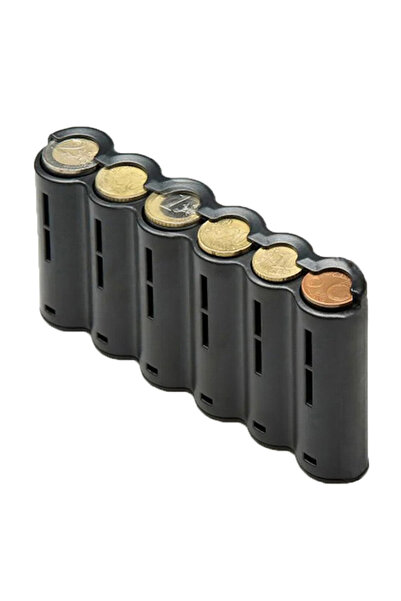 Choice موزع عملات اليورو المحمول بستة فتحات، حامل عملات اليورو، جامع عملات ال...