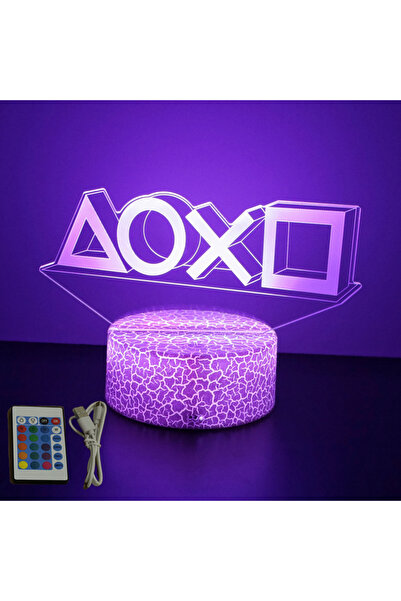 Choice Cr16-Gaming 10 NEON GAMER 3D Lamp LED Night Light Gaming Setup RGB Chi...