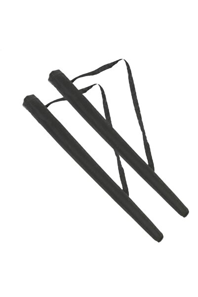 Choice حقيبة تخزين مظلات سوداء مقاومة للماء (قطعتان)، حامل محمول مزود بحزام ل...