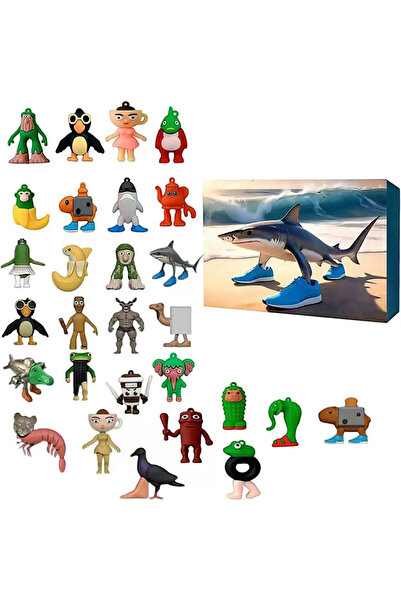 Choice تقويم مجيء عيد الميلاد D 24 يومًا، مجسمات وحوش، تقويم مجيء عيد الميلاد، تقويم العد التنازلي لعيد الميلاد، مجسمات صغيرة.