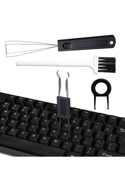Choice 4pcs 1set Mechanical Keyboard Keycap Puller Tool Set 4-Piece with Cleaning Brush Durable Ergonomic R