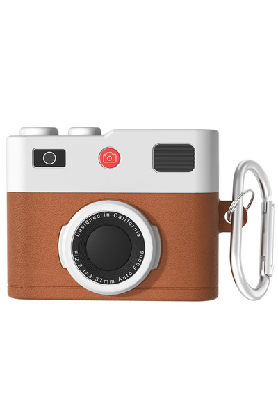 Choice جراب سيليكون جديد لسماعات AirPods Pro 3 بتصميم شريط كاسيت برتقالي