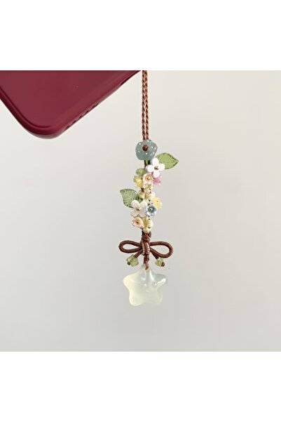 Choice قلادة زهرة نجمة شفافة على الطراز الصيني الجديد، قلادة لطيفة وجميلة لحق...