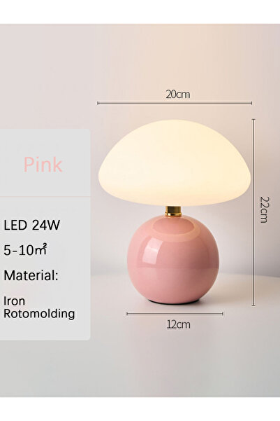 Choice CH-Pink Led table lamp for bedroom Lamp bedside table White/pink/red/b...