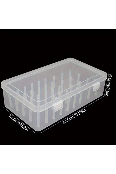 Choice صندوق تنظيم أدوات حرفية مكون من 42 قسمًا. علبة شفافة شديدة التحمل لمست...