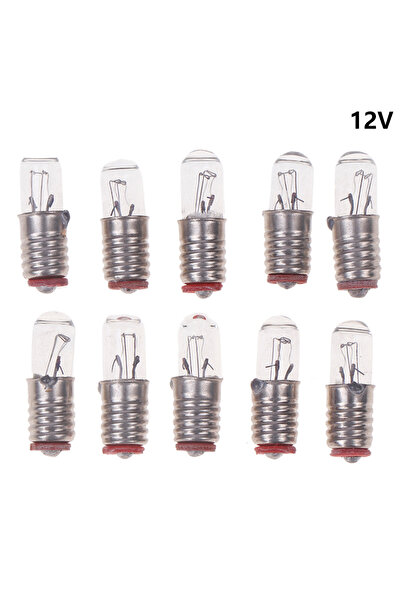 Choice 12V 10Pcs/Lot Mini Indicator Light Bulb E5 Screw Mouth Miniature Lamp ...