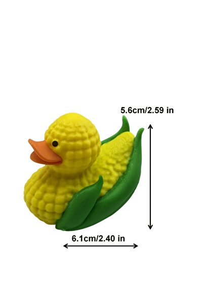 Choice Gold 1 printed corn duck ornaments,corn and duck creative element decorations,suitable for holiday g