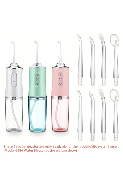 Choice مجموعة من 8 رؤوس لخيط تنظيف الأسنان المائي من GentleCare - فوهات بلاست...