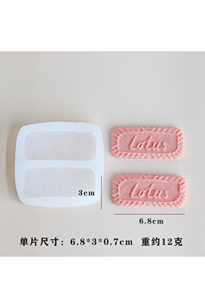 Choice6 قالب سيليكون لشمعة برائحة البسكويت، قابل للتلوين عشوائياً، لصنع الشمو...