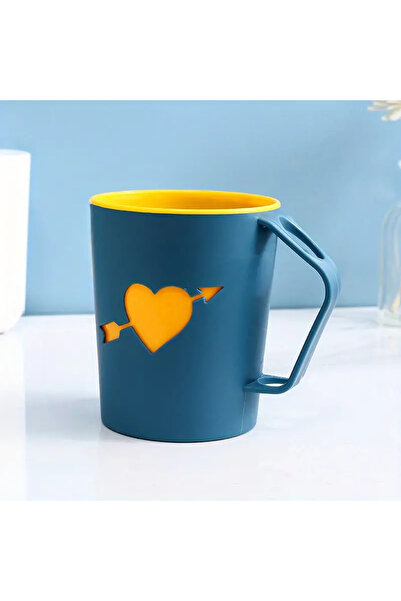 Choice كوب فرشاة أسنان آخر أزرق داكن للزوجين، كوب غرغرة منزلي بسيط ذو طبقتين ...