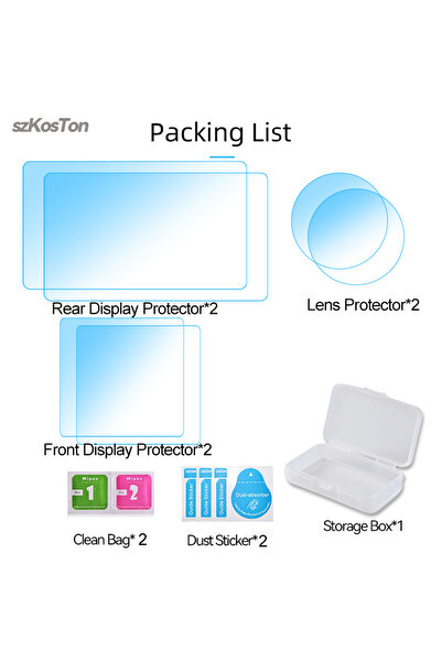 Choice Universal 2pcs Screen Protector for DJI OSMO Action 6 Ultra-Clear Temp...