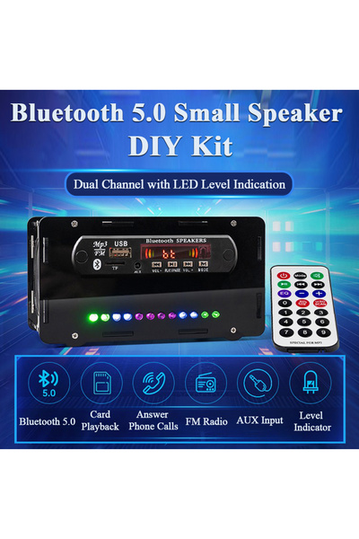 Choice1 طقم مكبر صوت أبيض يمكنك تركيبه بنفسك، مكبر صوت بلوتوث بقوة 2*3 واط مع...