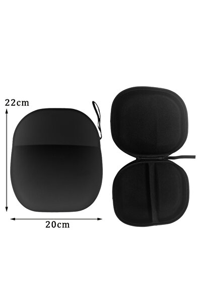 Choice حقيبة تخزين سماعات أذن صلبة من مادة EVA سوداء اللون، مناسبة لسماعات WH...