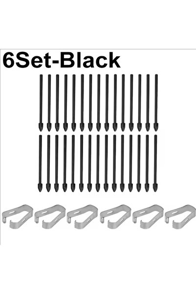 Choice مجموعة من 6 رؤوس أقلام رصاص سوداء لأجهزة Tab S6 Lite وS6 وS7 وS8، رؤوس بديلة لأقلام اللمس لأجهزة Tab...