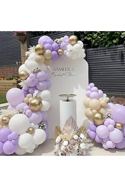 Choice Other Purple white gold 116pcs purple and other colors latex balloon a...