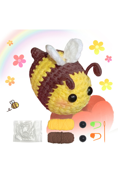 Choice Yellow 1pc bee Crochet Set for Beginners,Include Step-by-Step Video Tu...