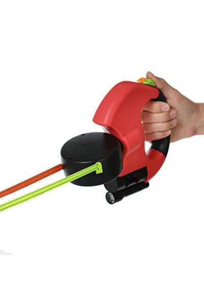 Choice حبل كلاب أحمر قابل للسحب بطول 3 أمتار - يتحمل وزن 8 كيلوغرامات، مناسب ...