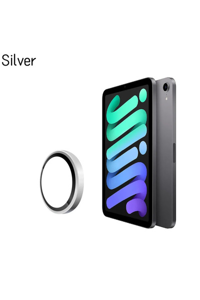 Choice واقي عدسة زجاجي مقوى ثلاثي الأبعاد فضي اللون لجهاز iPad 10.9 بوصة، متو...