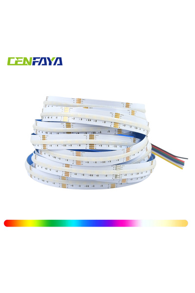 Choice شريط إضاءة LED من نوع COB RGB+CCT، بطول 5 أمتار لكل لفة، متوفر بجهد 24...