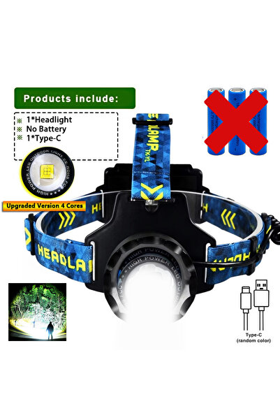 choice2 مصباح أمامي مطور بأربعة مصابيح LED رباعية النواة، يتميز بمدى إضاءة طو...