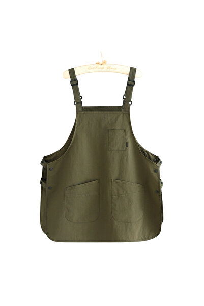 Choice مريلة عمل جديدة خضراء على الطراز الياباني، مقاومة للماء والبقع، مناسبة للعمل المنزلي