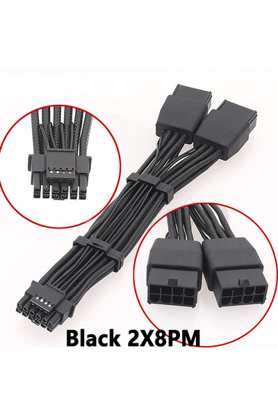 Choice Orange NEW GPU RTX4090 RTX4080 Series 16AWG 2x8pin PCI-e to 16Pin (12+...