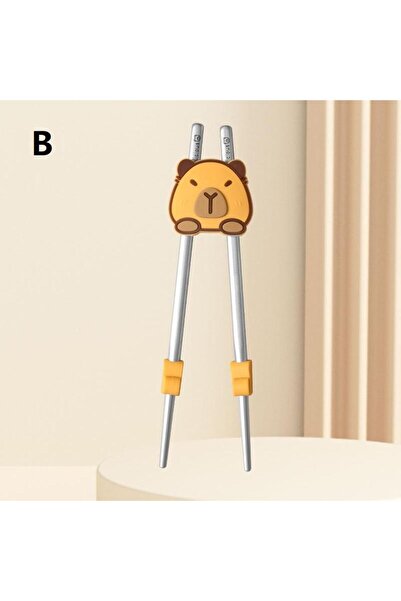 Choice B Silicone Chopstick Trainer For Kids – Washable Capybara Connector For Beginners, Home Use