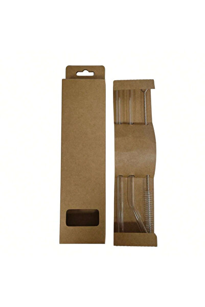 Choice 2clear and 1 Glass Smoothie Straw with Straw Brush Reusable Clear Drin...