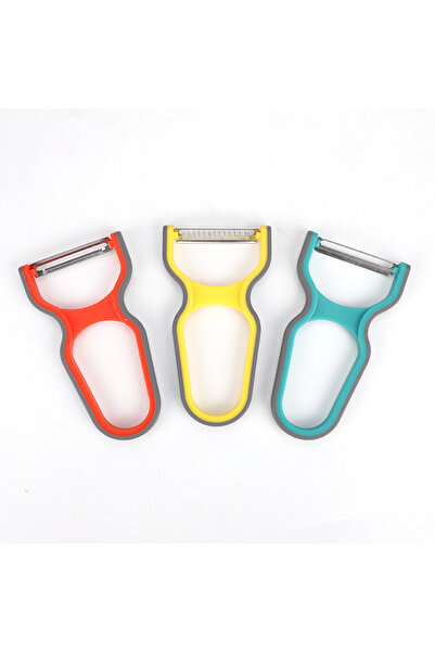 Choice مقشرة من الفولاذ المقاوم للصدأ مكونة من 3 قطع - مقشرة خضروات وفواكه بش...