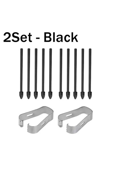 Choice طقم من قطعتين من رؤوس أقلام الرصاص السوداء لأجهزة Tab S6 Lite وS6 وS7 ...