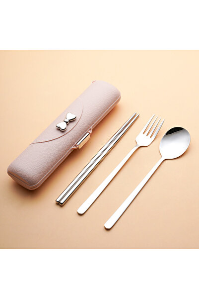 Choice طقم أدوات مائدة فضي مكون من 3 قطع، مصنوع من الفولاذ المقاوم للصدأ 304،...