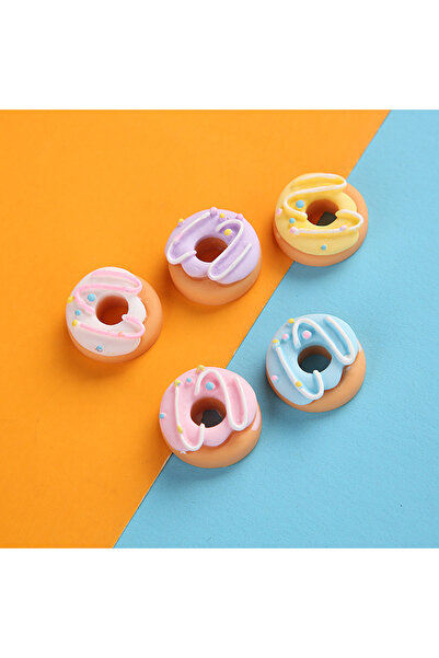 Choice ١٠ قطع متنوعة من زينة الدونات الصغيرة المصنوعة من الراتنج الكاواي، ذات...