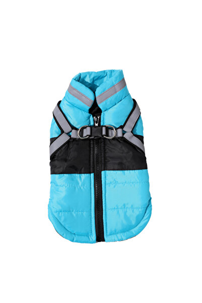 Choice جاكيت أزرق للكلاب، ملابس شتوية مقاومة للماء للحيوانات الأليفة مع حزام،...