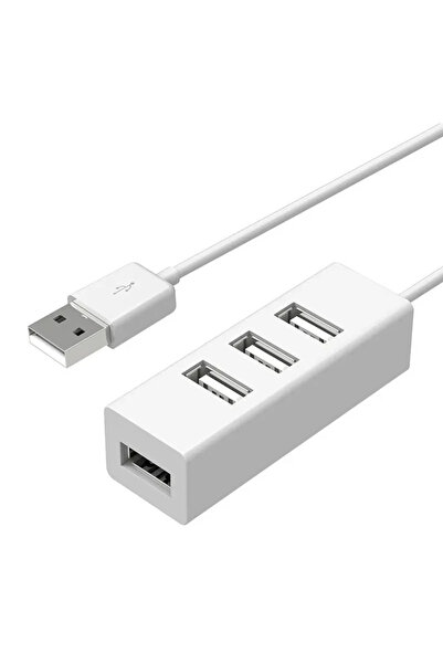 Choice موزع USB 2.0 أبيض عالي السرعة بأربعة منافذ، كابلات تمديد وشاحن USB، محول USB