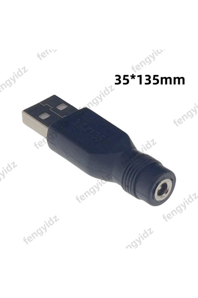 Choice 35135 fengyidz مقبس أنثى تيار مستمر إلى مقبس ذكر USB 2.0، موصل طاقة 5 فولت، محول للكمبيوتر المحمول 3.5*