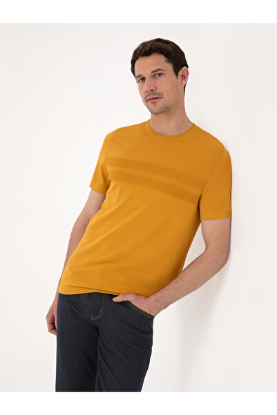 Cacharel Mustard Slim Fit Sweater 50311875-Vr072
