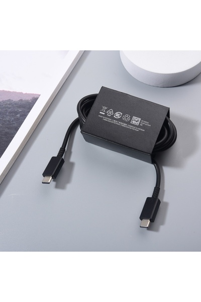 Samsung 180cm no box black 65W 45W 5A PD Cable For S22 S23 S24 FE S25 Ultra Z Flip Fold 7 6 5 Super Fast C
