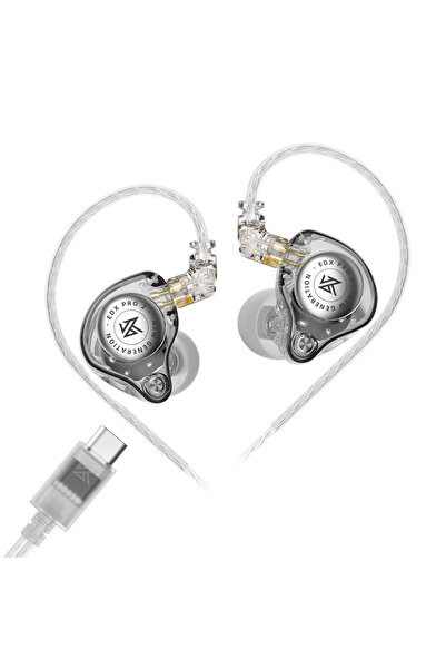 Choice سماعات أذن ديناميكية KZ EDX PRO 2 من النوع C، بدون ميكروفون، صوت نقي، ...