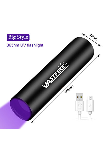 Choice مصباح يدوي كبير يعمل بالأشعة فوق البنفسجية بقوة 120 واط، مزود ببطارية، 6 × 4 أنوية، 365 نانومتر، مرآة سوداء، وضعان للضوء البنفسجي.