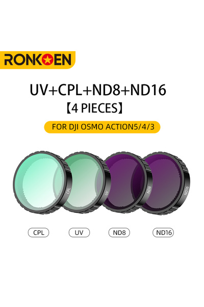 Choice CPL UV ND8 ND16 Ronkoen ND CPL Filter for DJI OSMO Action4/5Pro Action...