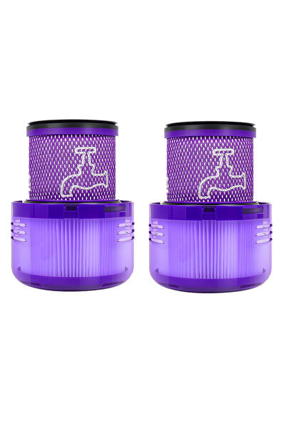 Choice قطعتان من ملحقات فلتر HEPA القابل للغسل من دايسون، متوافقة مع أجهزة دا...