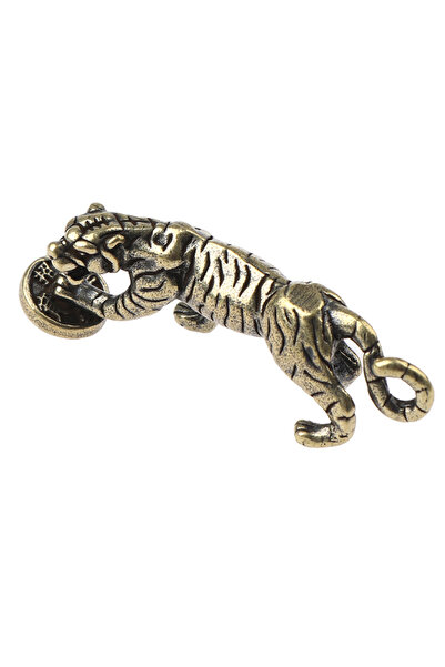Choice 1 Pcs Retro Brass Tiger Statue Ornament Chinese Zodiac Pendant Office ...
