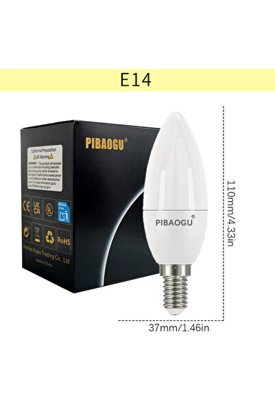 Choice مصابيح LED بيضاء باردة 6 واط، 10 قطع، قاعدة E14 - JP، 10 قطع، مصابيح شموع LED، AC85-265V، قاعدة E14، E27، مصابيح شموع LED، مصابيح سقف LED