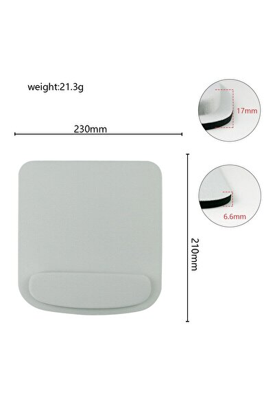 Choice Gray Mouse Pad Wrist Support EVA Ergonomic Mousepad Anime Solid Color Mousepad Wrist Guard Mousepad