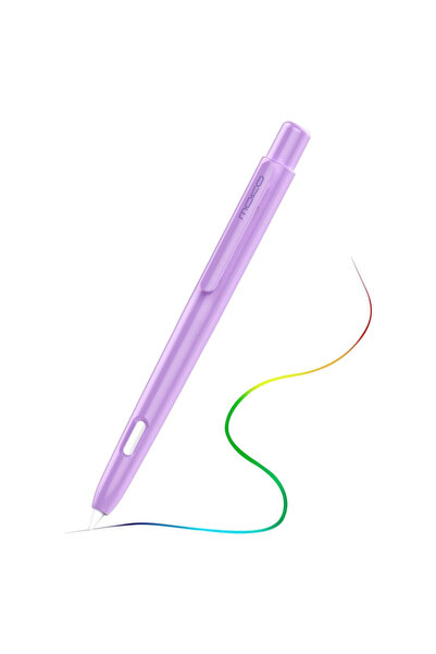 Choice حافظة قلم رصاص بنفسجية من الجيل الثاني، غطاء قلم واقٍ قابل للسحب مع مش...